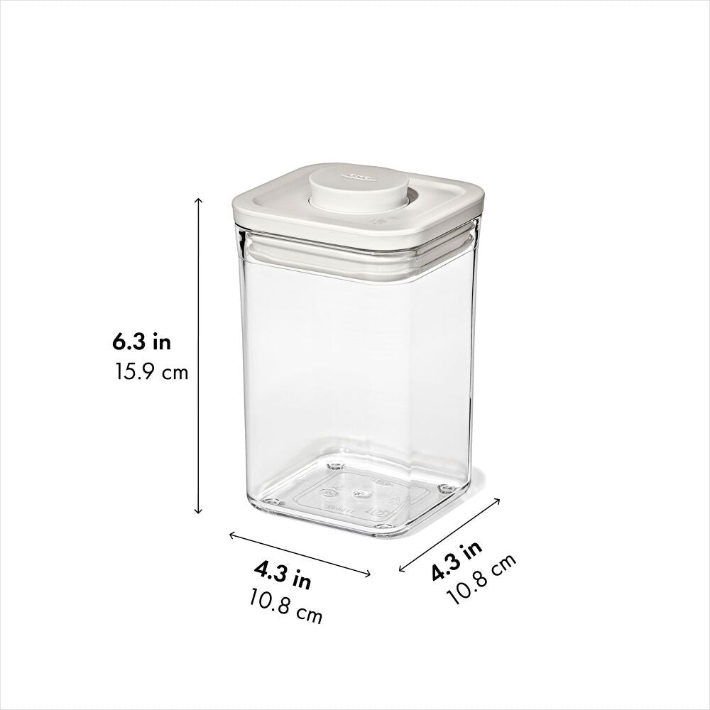 OXO Pet POP Container — Small Square Short — 1.1 Qt/1 L Z5