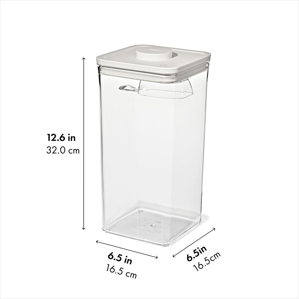 POP Container with Scoop — Big Square Tall — 6 Qt/5.7 L T1