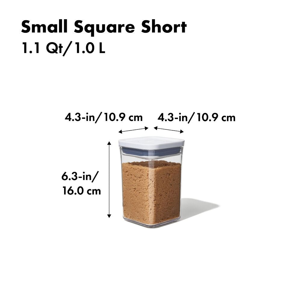 POP Container - Small Square Short (1.1 Qt/1.0 L) Y0