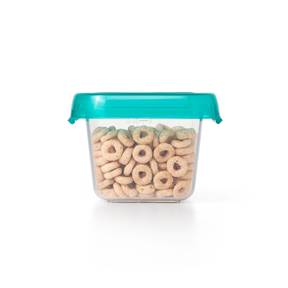 6 oz Baby Blocks™ Plastic Freezer Storage Containers - Tot Teal D9