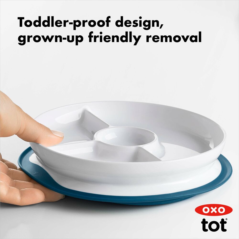 Stick & Stay Suction Divided Plate R2