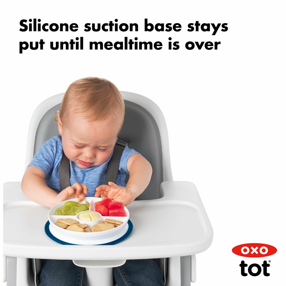 Stick & Stay Suction Divided Plate R2