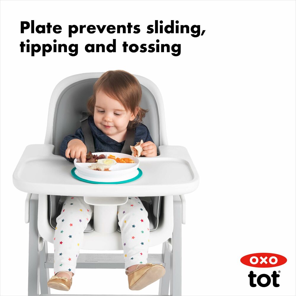 Stick & Stay Suction Divided Plate D3