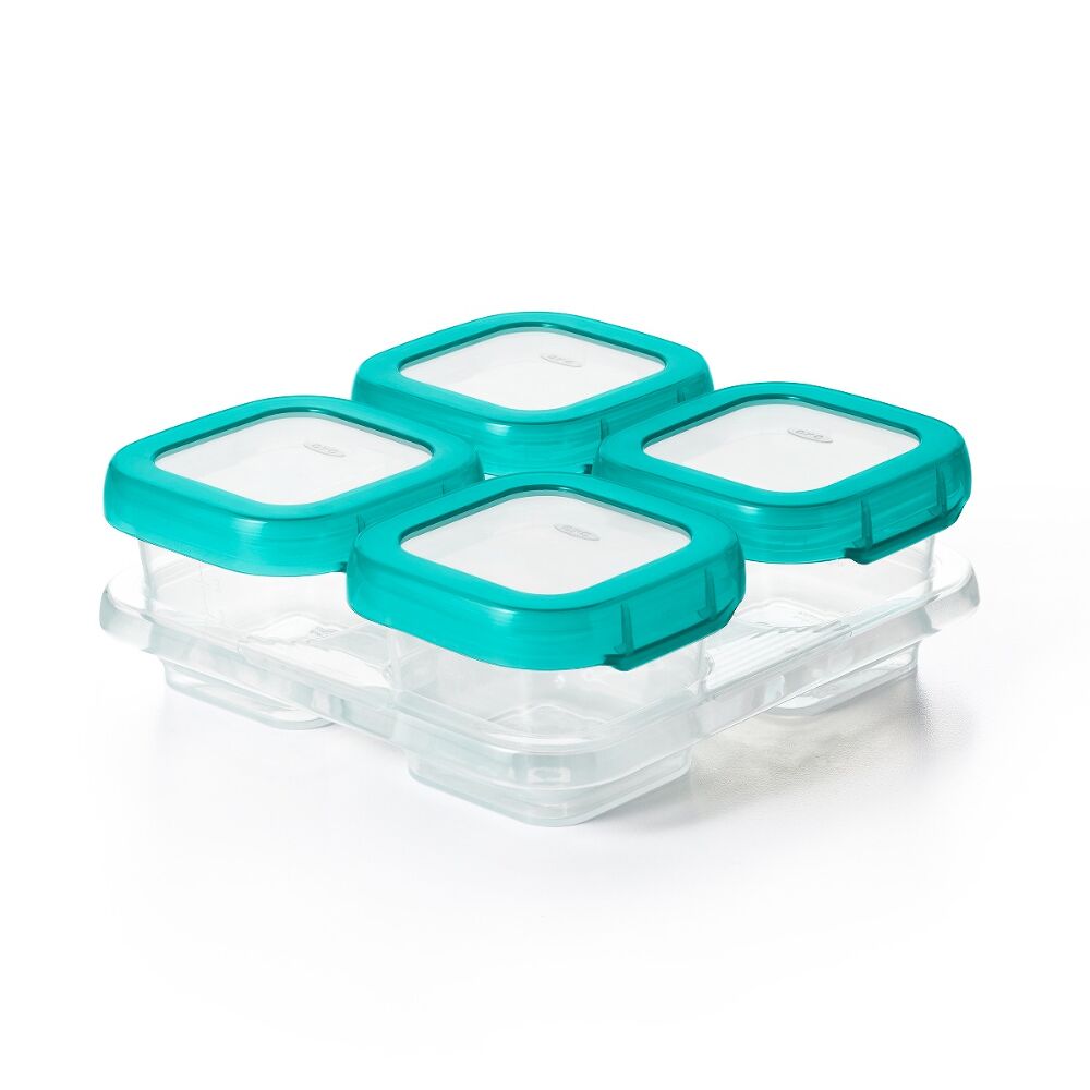 4 oz Baby Blocks™ Plastic Freezer Storage Containers T7