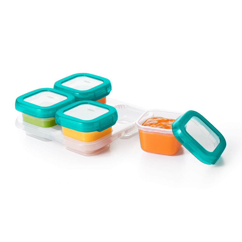 4 oz Baby Blocks™ Plastic Freezer Storage Containers T7