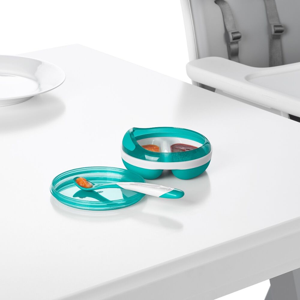 Divided Feeding Dish with Removable Ring Z7