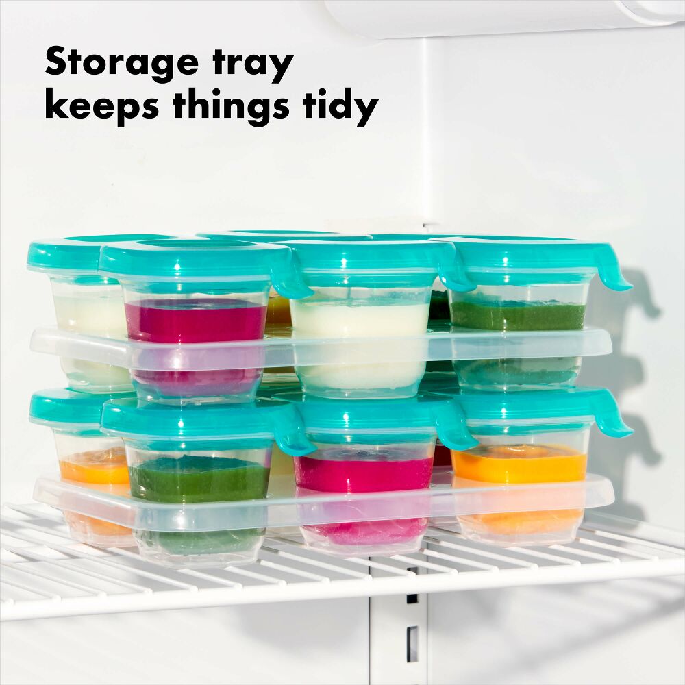 2 oz Baby Blocks™ Silicone Freezer Storage Containers J8