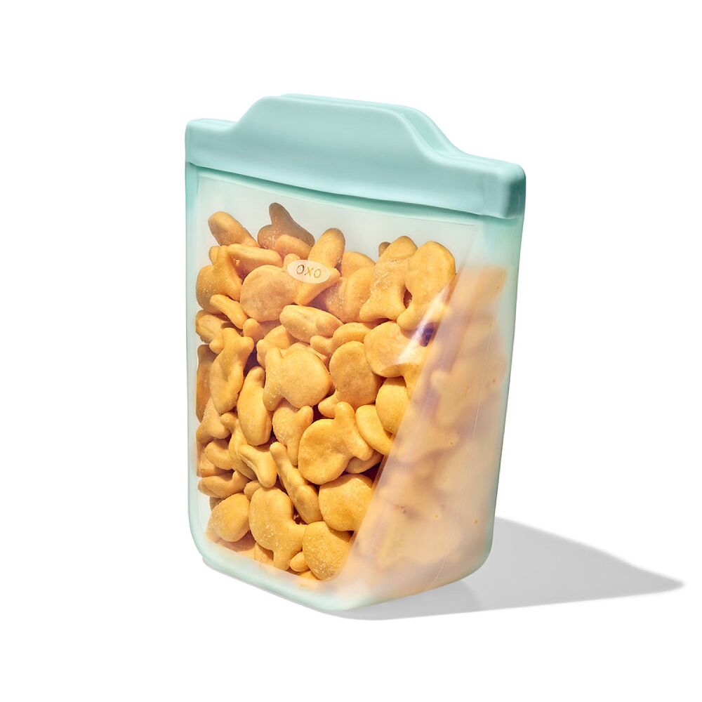 Tot Silicone Reusable Bag - 2-Piece Stand-Up Cup Set Q9