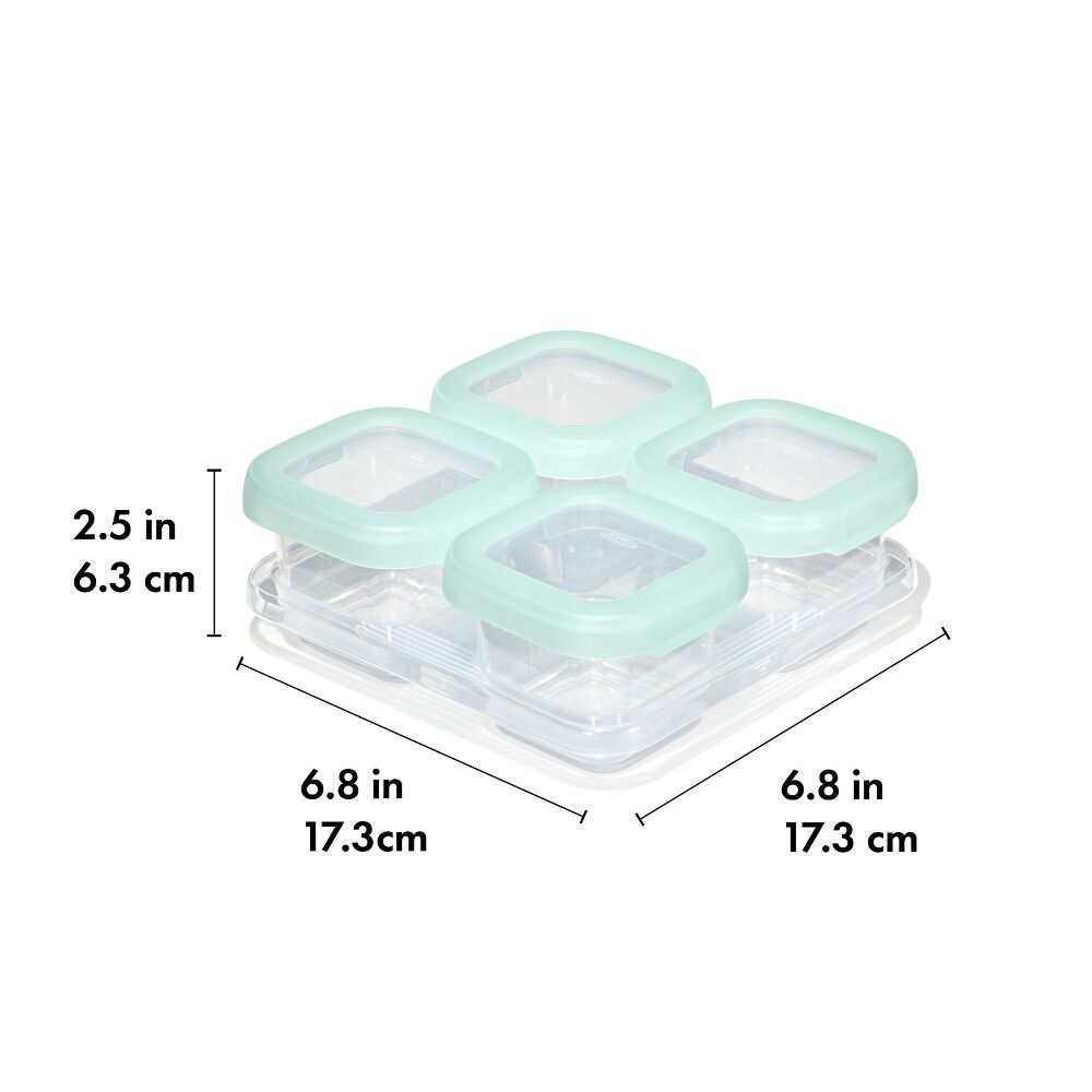 Baby Blocks Food Storage Containers (4 oz) - Opal I3
