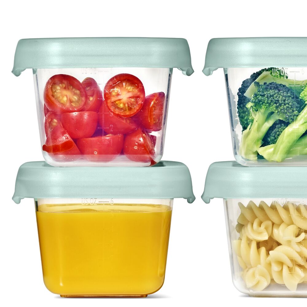 Baby Blocks Food Storage Containers (6 oz) - Opal V2