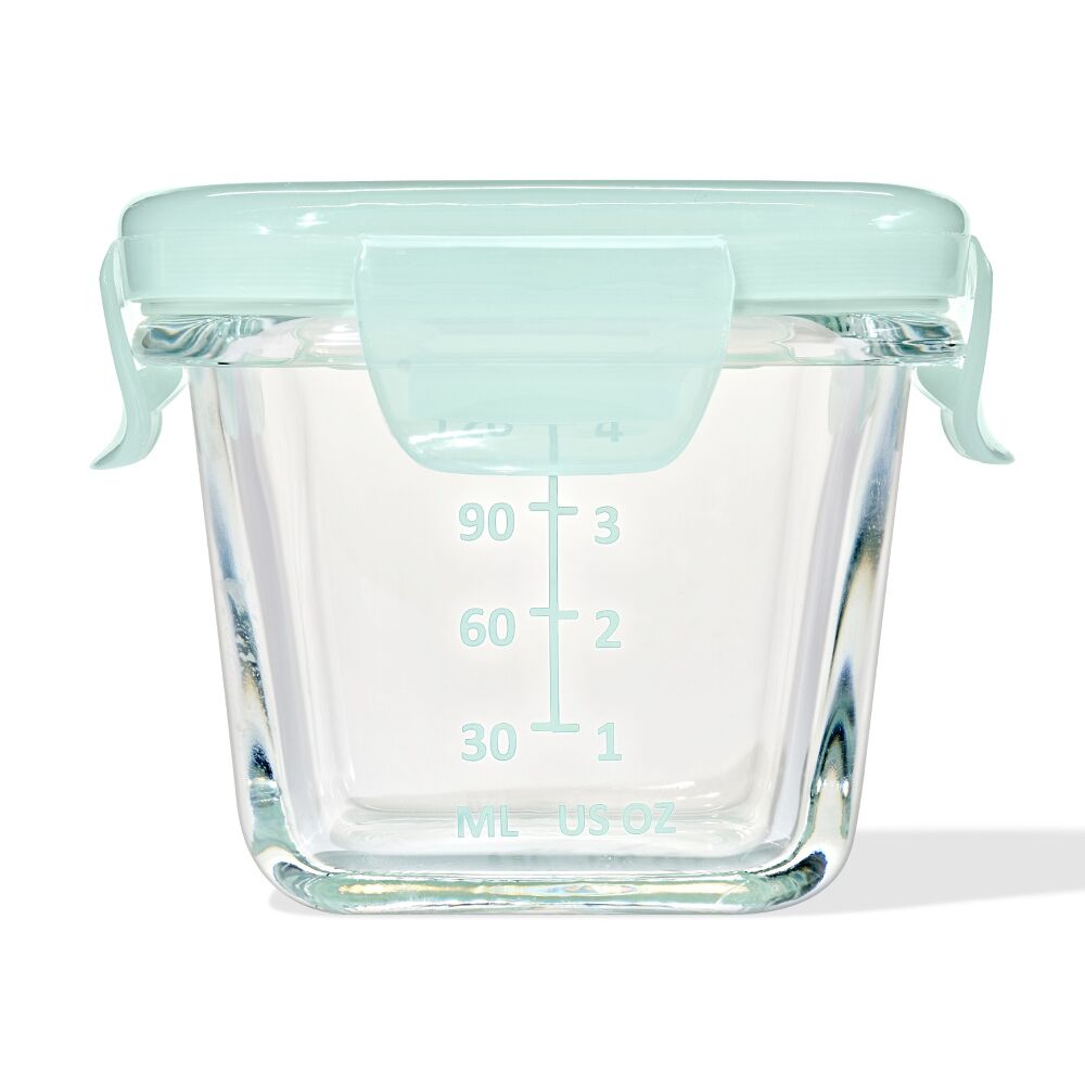 Glass Baby Blocks Food Storage Containers (4 oz) - Opal C7
