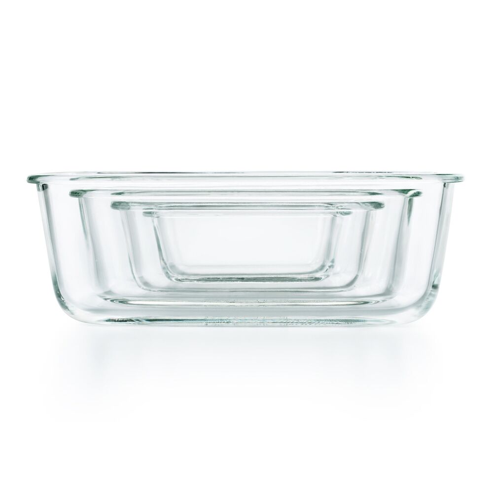 Smart Seal 3.5 Cup Glass Rectangle Container - Teal X1