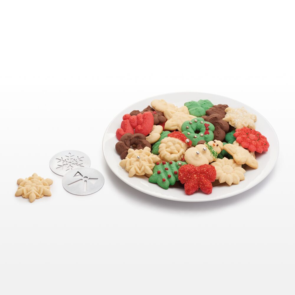 Christmas Cookie Press Disk Set R4