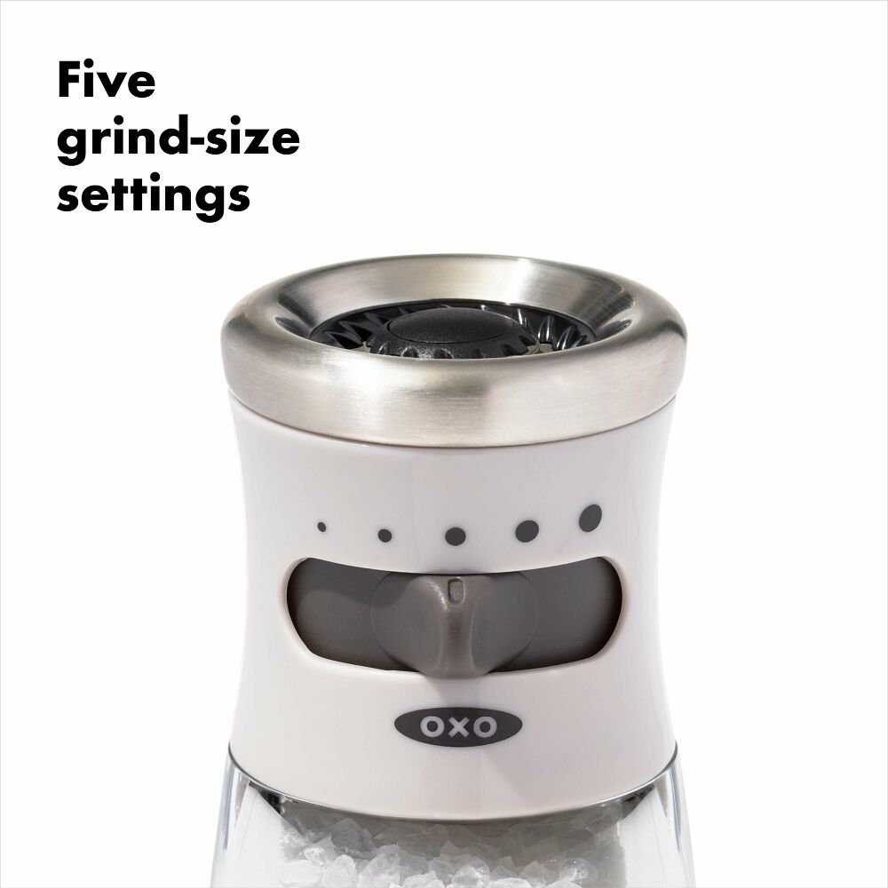 Contoured Mess-Free Salt Grinder K0