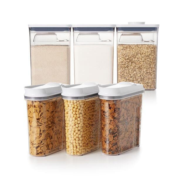 3 Piece Cereal Dispenser Set & 6-Piece POP Container Set Bundle E1