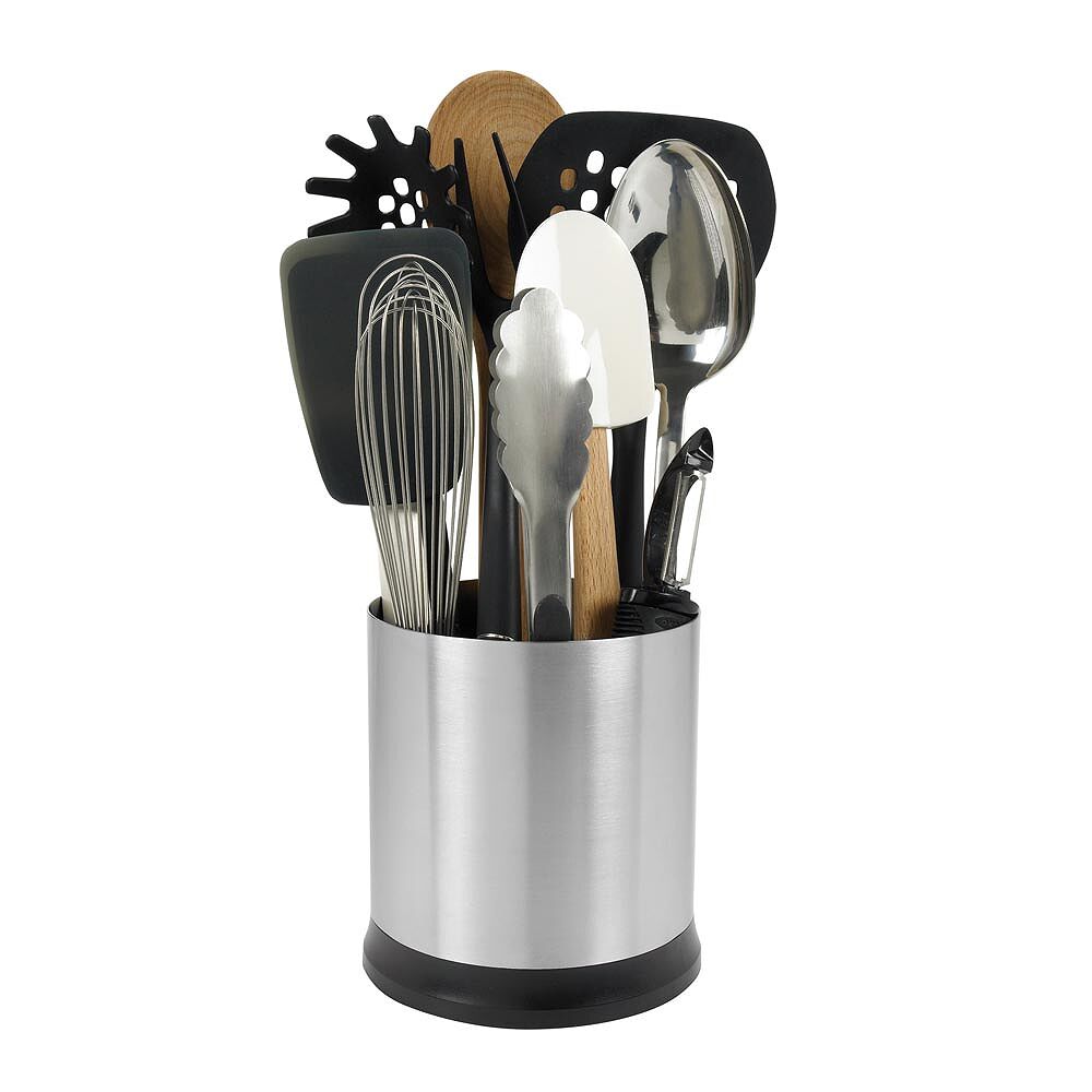 Stainless Steel Rotating Utensil Holder S4
