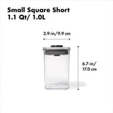 POP Container - Small Square Short (1.1 Qt/1.0 L) Y0