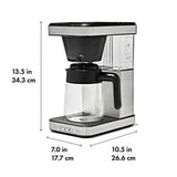 8-Cup Coffee Maker with Podless Single-Serve Function and Glass Carafe X8