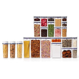 3 Piece Cereal Dispenser Set & 20-Piece POP Container Set Bundle N8