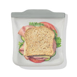 Silicone Reusable Bag  Sandwich (28 oz) - Fog S2