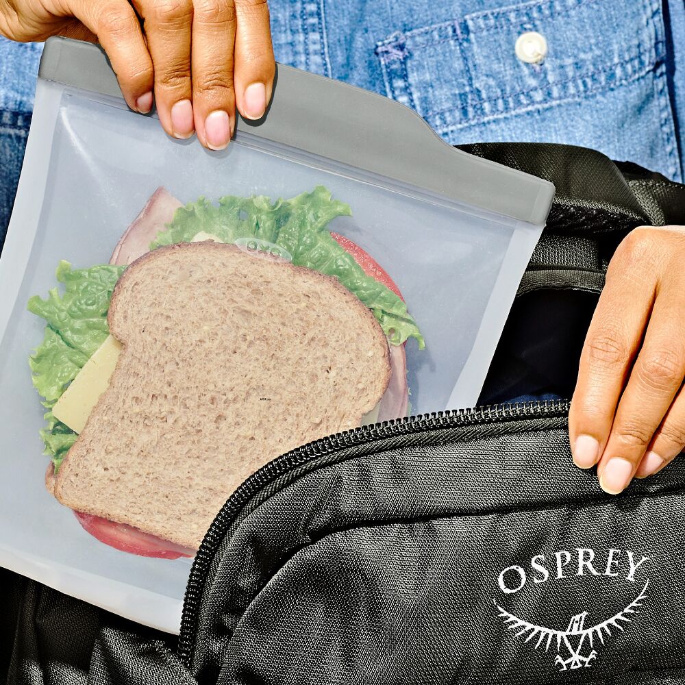 Silicone Reusable Bag  Sandwich (28 oz) - Fog S2