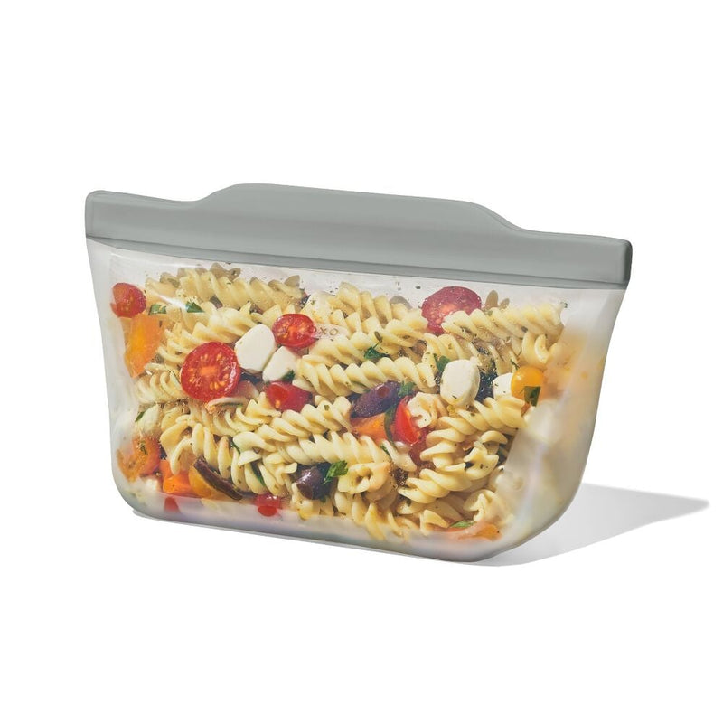 Silicone Reusable Bag  Stand-Up Quart (32 oz) - Fog Z9