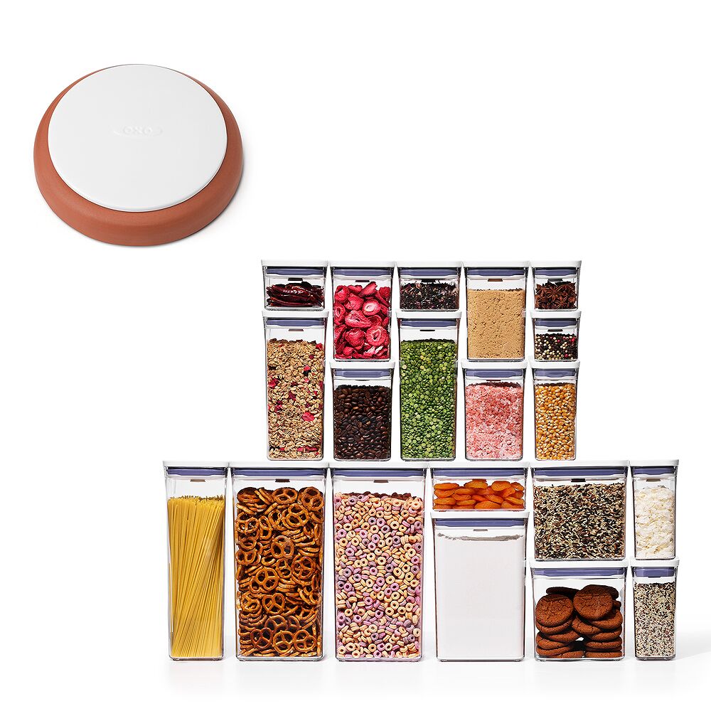 POP Brown Sugar Keeper & 20-Piece POP Container Set Bundle U1