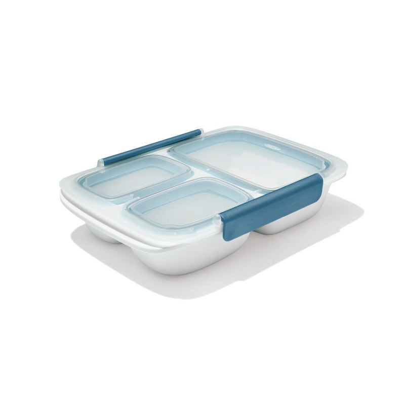 Prep & Go 4.1-Cup Divided Container - Ocean Blue M1