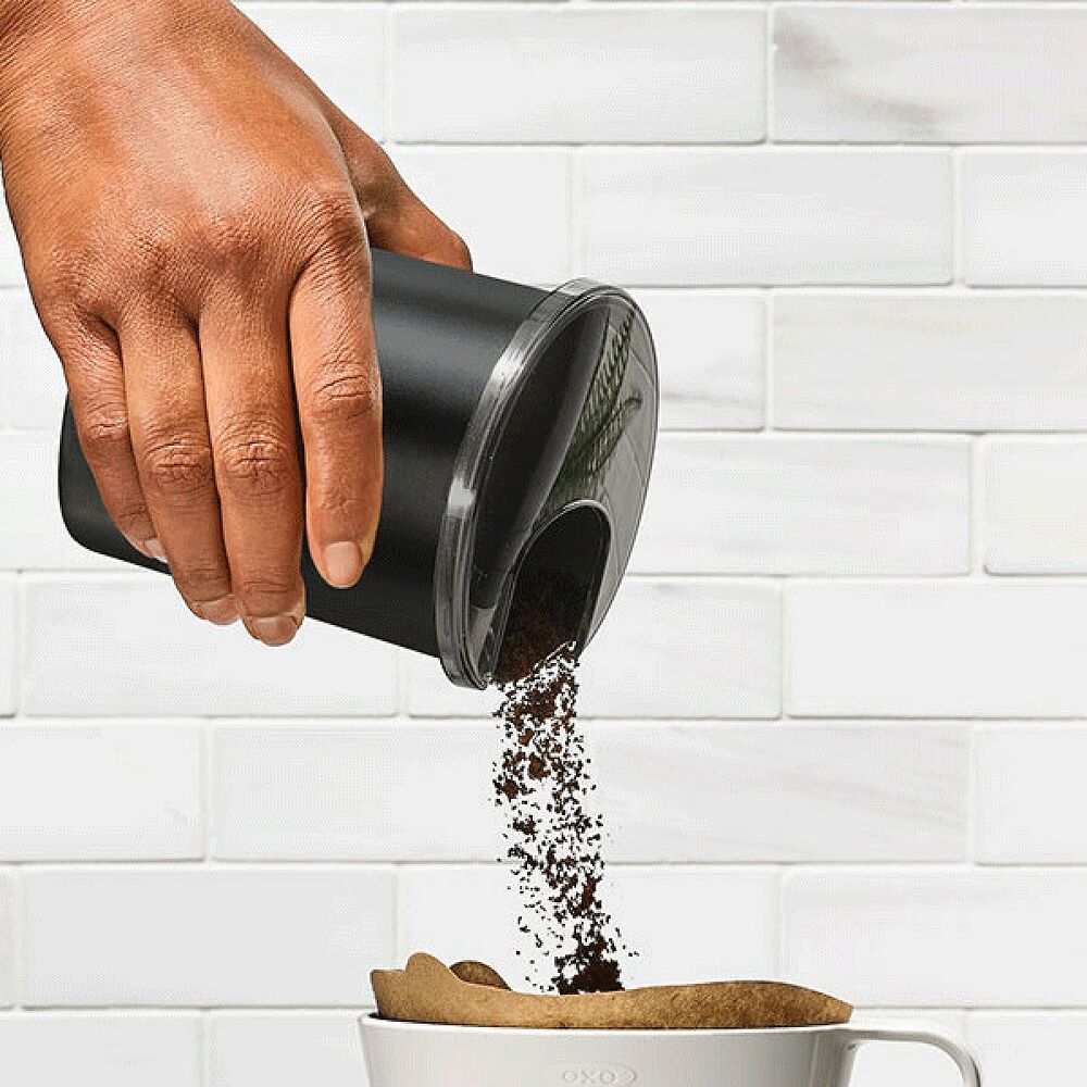 Replacement Coffee Grounds Container for Conical Burr Coffee Grinder - Matte Black P6