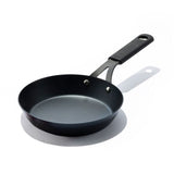 Carbon Steel Obsidian Series 8-Inch Frypan with Silicone Sleeve F6