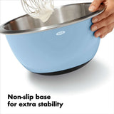 3-Piece Stainless Steel Mixing Bowl Set - Blue/Gray V2