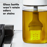 Glass Oil Bottle and Silicone Brush Set P4