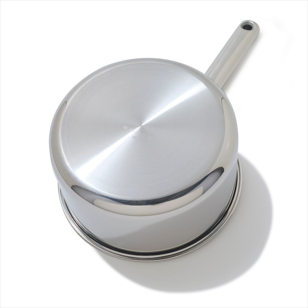 Trident Hybrid Non-Stick Stainless Steel 2.5 Qt Saucepan with Lid S5