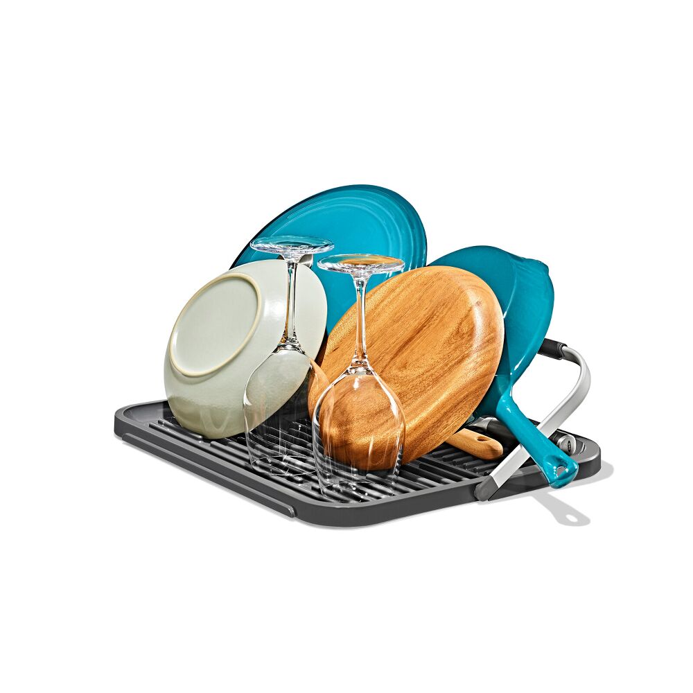 OXO Good Grips Compact Drying Rack with Dish Rest W9