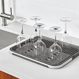 OXO Good Grips Compact Drying Rack with Dish Rest W9