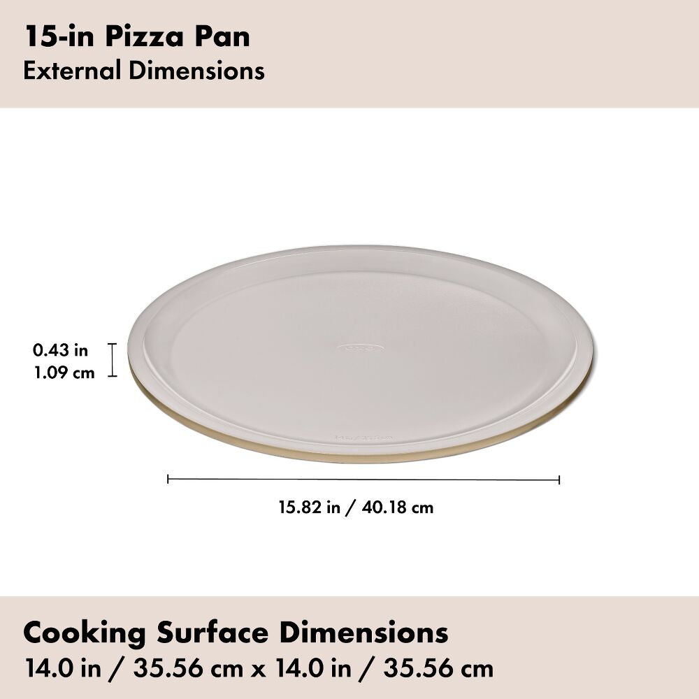 Non-Stick Pro Ceramic Coated Metal Bakeware 15” Pizza Pan B8