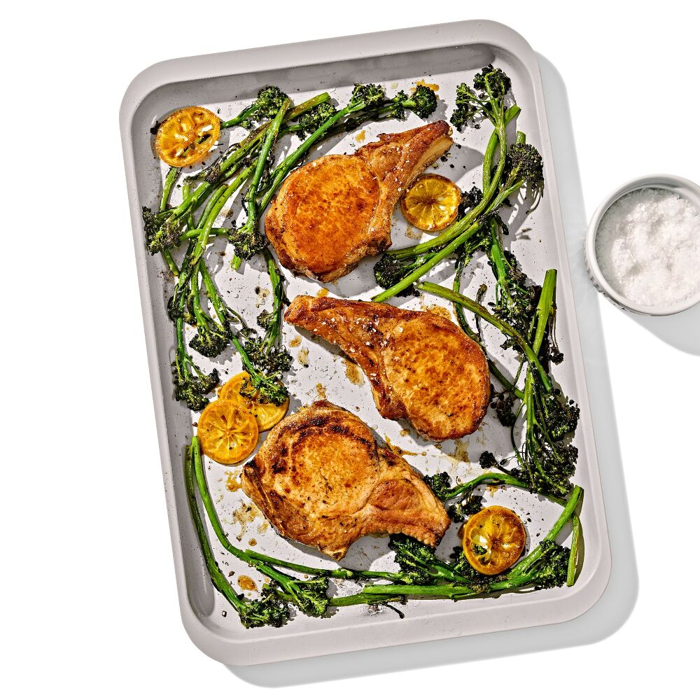 Non-Stick Pro Ceramic Coated Metal Bakeware Half Sheet Pan B3