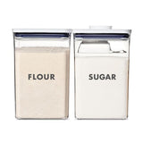 2-Piece Prelabeled POP Container Set with Scoop W8