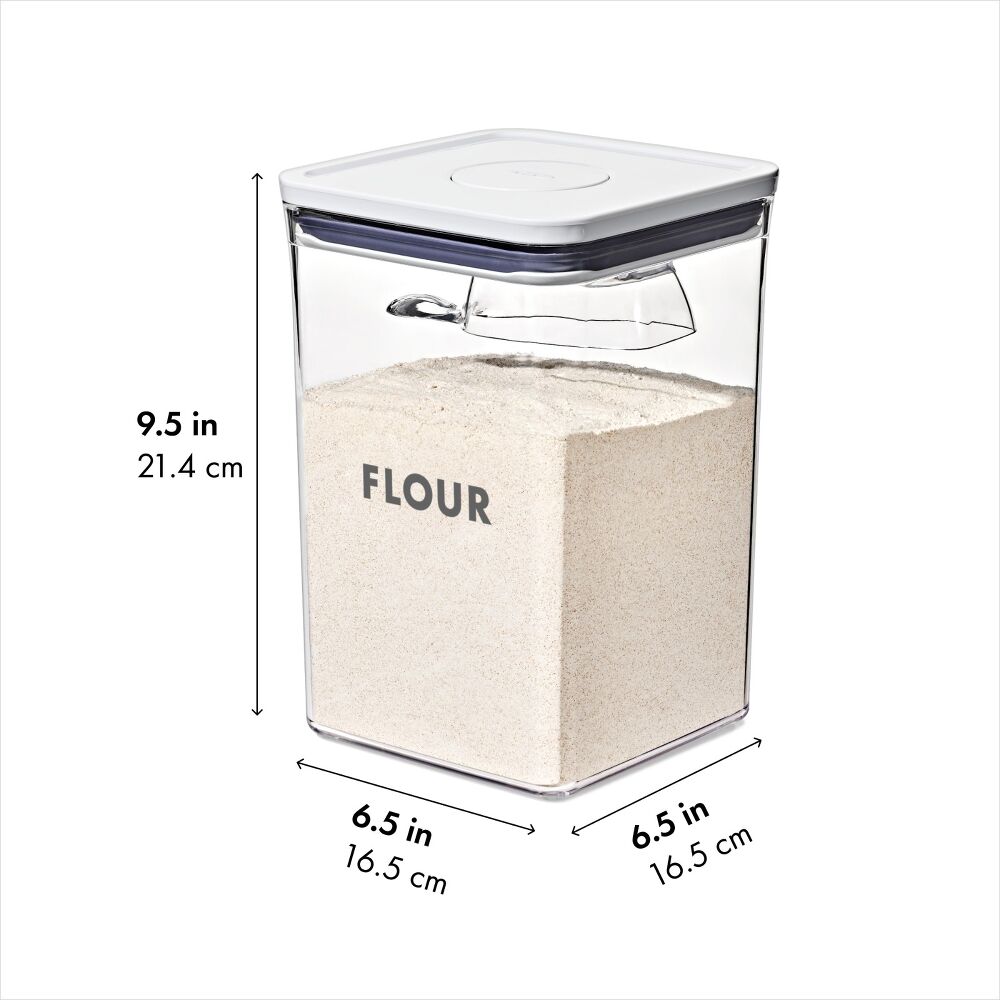 2-Piece Prelabeled POP Container Set with Scoop W8
