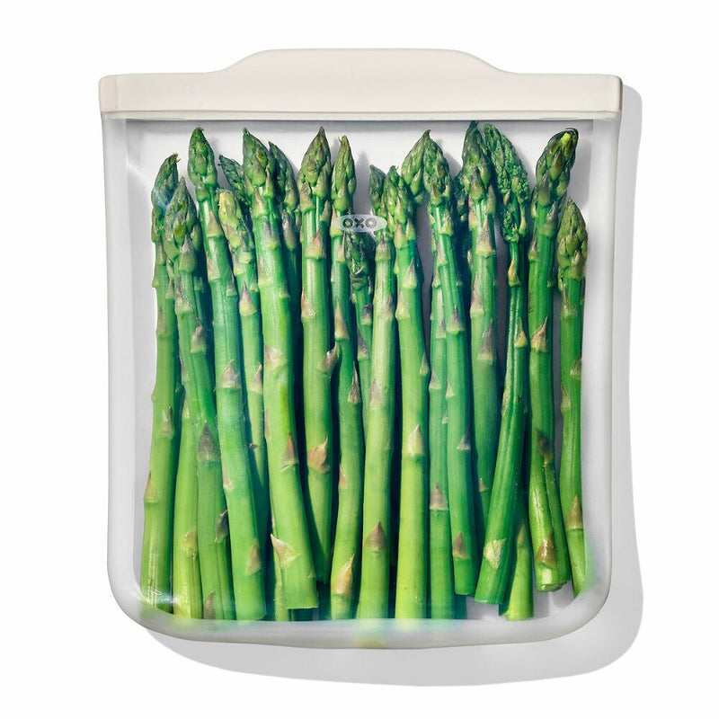 Silicone Reusable Bag - Half Gallon Bag (64 oz) - Oat T3