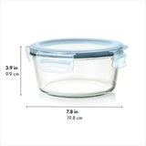 Smart Seal 7-Cup Glass Round Container - Arctic Blue G4