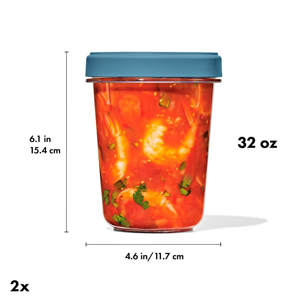 Twist & Stack Container (32 oz) – 2-Pack Q0