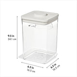 OXO Pet POP Container with Scoop — Big Square Medium — 4.4 Qt/4.2 L O1