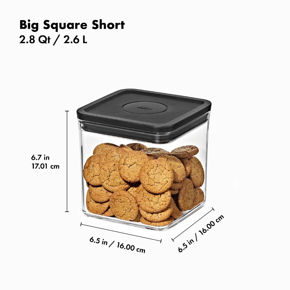 POP Container - Big Square Short (2.8 Qt/2.6 L) B0
