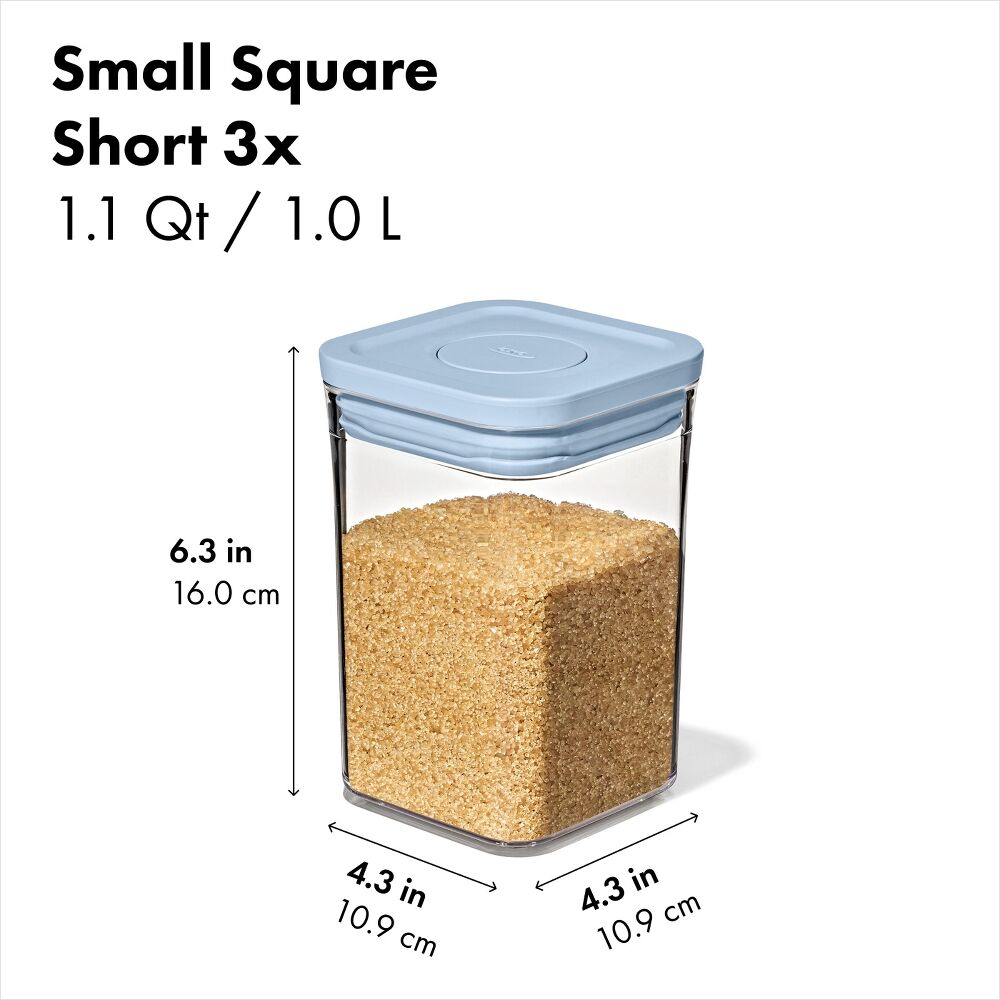 3-Piece POP Container Set with Mini Scoops X3