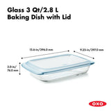 Glass Baking Dish with Lid (3.0 Qt) I3