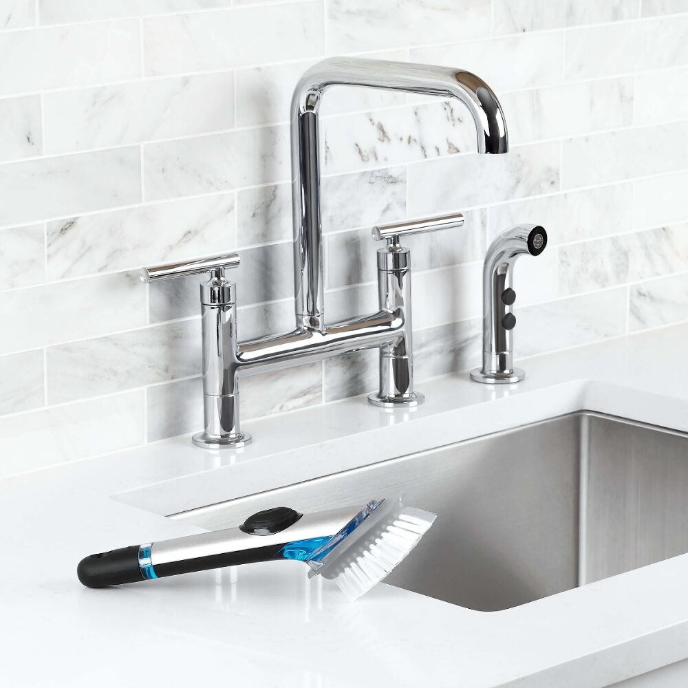 Steel Soap Dispensing Dish Brush Refills E7