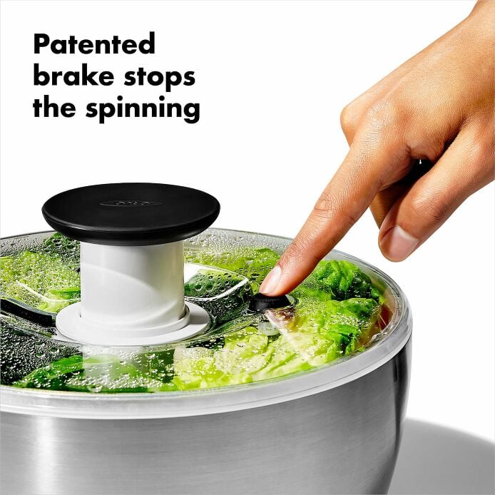Steel Salad Spinner M8