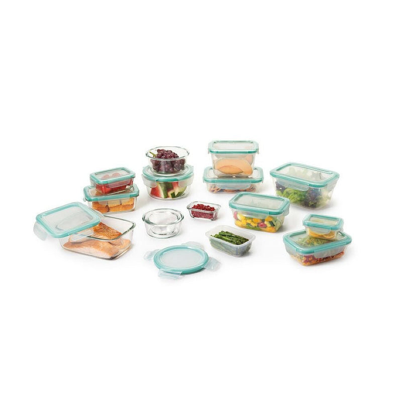 OXO Good Grips 30 Piece Smart Seal Glass & Plastic Container Set J9