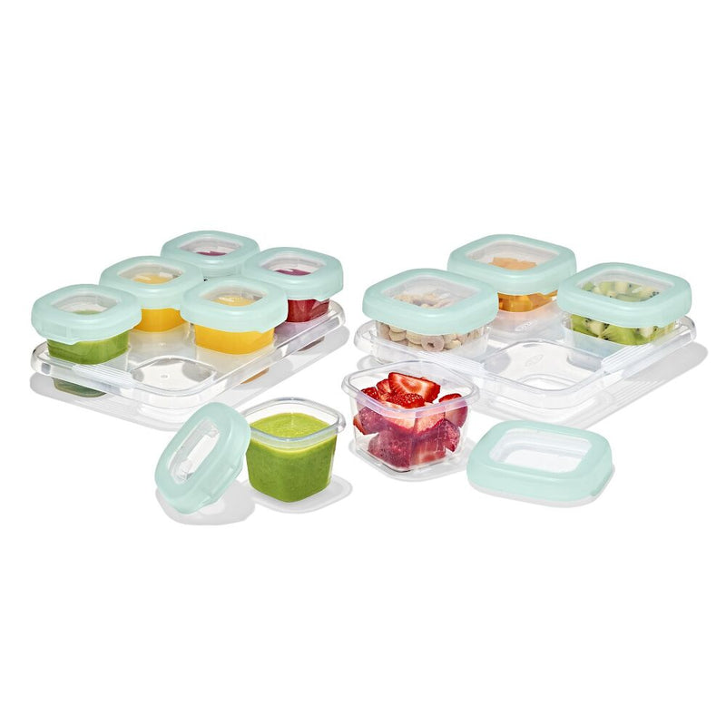 12-Piece Baby Blocks Food Storage Container Set - Opal E1